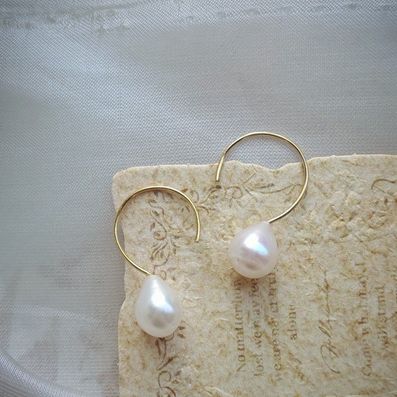 Laevie Aria Baroque Teardrop Earrings | 18K Gold Plated