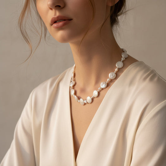 Laevie Portia Coin Baroque Pearl Strand