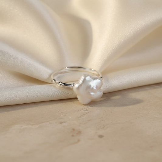 Laevie Stella Baroque Pearl Statement Ring