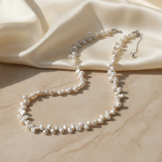 Laevie Flora Keshi Petal Pearl Necklace