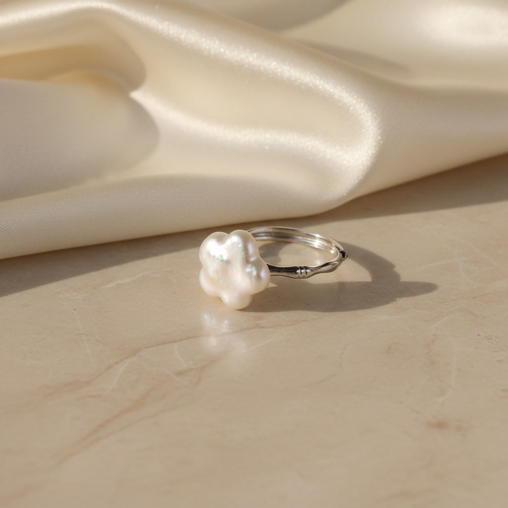Laevie Stella Baroque Pearl Statement Ring