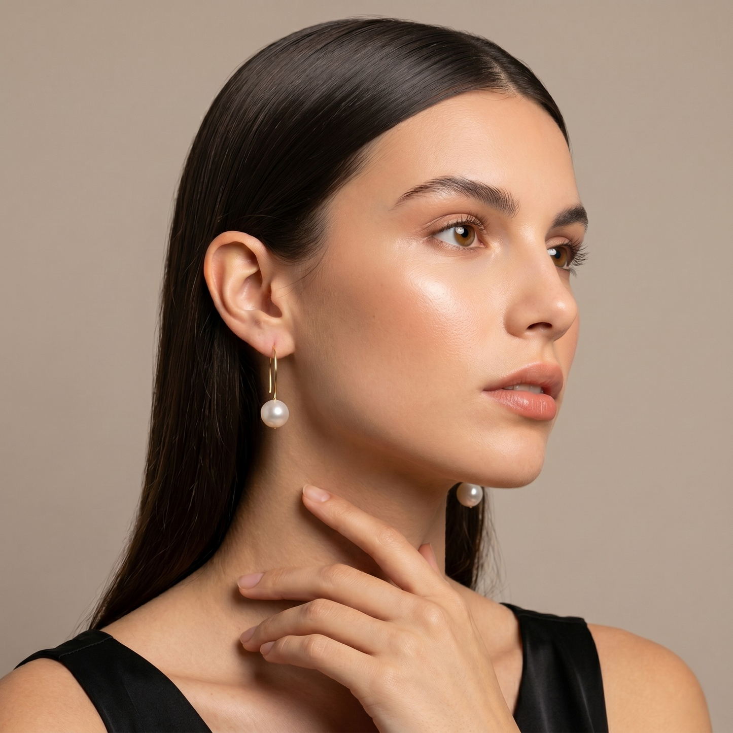 Laevie Aria Baroque Teardrop Earrings | 18K Gold Plated